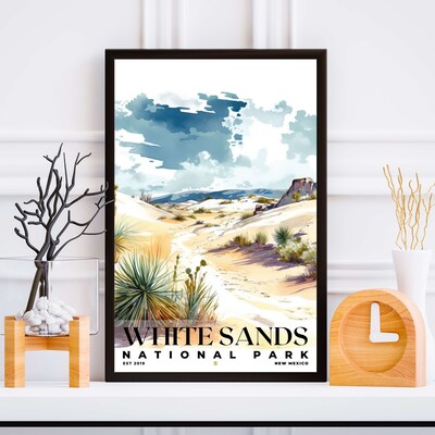 White Sands National Park Poster, Travel Art, Office Poster, Home Decor | S4 - image5